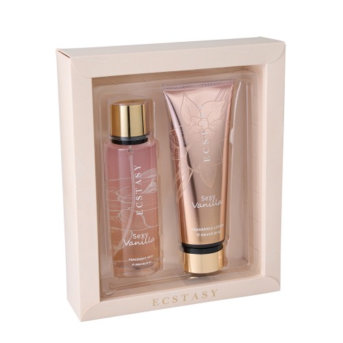 Ecstasy Σετ Δώρου - Sexy Vanilla Body Cream 236ml + Body Mist 250ml